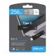 PNY Elite-X unidad flash USB 256 GB USB Tipo C 3.2 Gen 1 (3.1 Gen 1) Negro