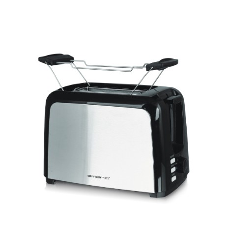 Emerio TO-123924 tostadora 7 2 rebanada(s) 750 W Negro, Acero inoxidable