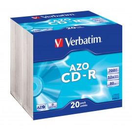 Verbatim CD-R AZO Crystal 700 MB 20 pieza(s)