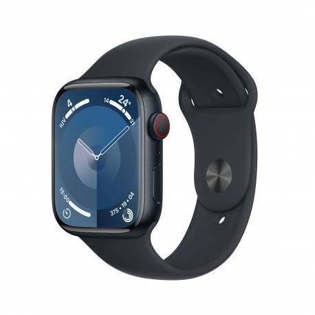 Apple Watch Series 9 (Demo) 45 mm Digital 396 x 484 Pixeles Pantalla táctil 4G Negro Wifi GPS (satélite)