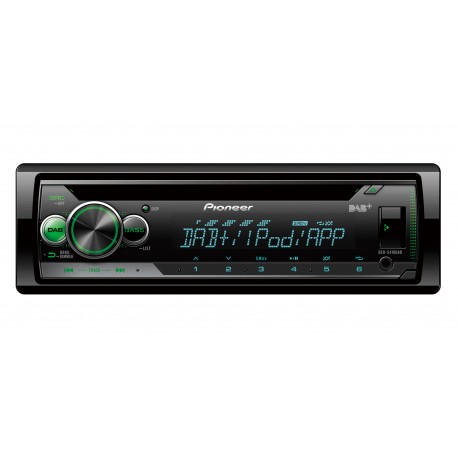 Pioneer DEH-S410DAB receptor multimedia para coche Negro