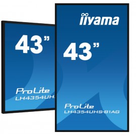 iiyama LH4375UHS-B1AG pantalla de señalización 108 cm (42.5'') LCD 500 cd / m² 4K