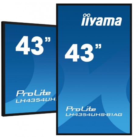 iiyama LH4375UHS-B1AG pantalla de señalización 108 cm (42.5'') LCD 500 cd / m² 4K