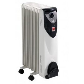 FM Calefacción RW-15 calefactor eléctrico Radiador Negro, Blanco 1500 W