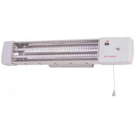 FM Calefacción 1502-C calefactor eléctrico Calentador de cuarzo Blanco 1200 W