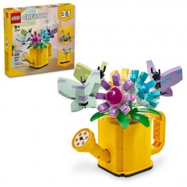 Lego flores en regadera