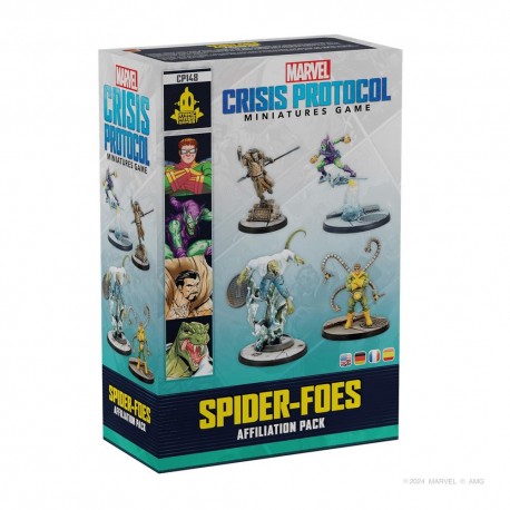 Juego de mesa marvel crisis protocol spider - foes affiliation pack edad recomendada 14 años