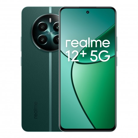 REALME - realme 12+ 16,9 cm (6.67'') SIM doble Android 14 5G USB Tipo C 8 GB 256 GB 5000 mAh Verde - 6941764426955