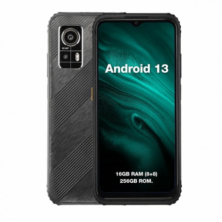 AGM H6 EU001B smartphones 16,7 cm (6.56'') Ranura híbrida Dual SIM Android 13 4G USB Tipo C 8 GB 256 GB 4900 mAh Negro