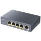 CUDY - Cudy GS1005P switch Gigabit Ethernet (10/100/1000) Energía sobre Ethernet (PoE) Gris - gs1005p