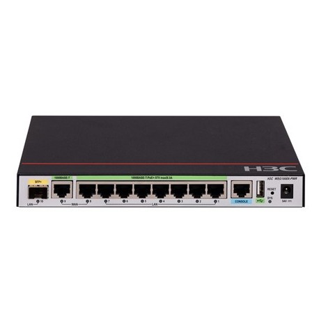 H3C - H3C WSG1808X-PWR 10-PORT (9*1000BASE-T AND 1*SFP PLUS) WIREL - 9801A5NN