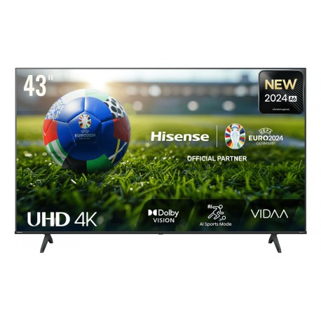 Hisense 43A6N Televisor 109,2 cm (43'') 4K Ultra HD Smart TV Wifi Negro