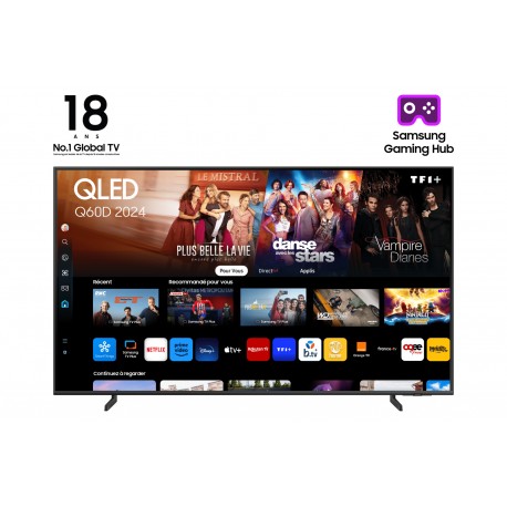 SAMSUNG - Samsung TQ50Q60DAU 127 cm (50'') 4K Ultra HD Smart TV Wifi Titanio - TQ50Q60DAUXXC