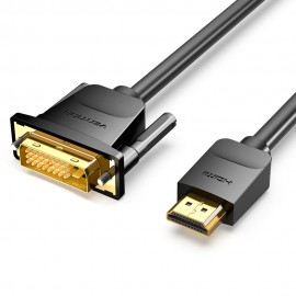 VENTION - Vention Cable Conversor ABFBF/ DVI Macho - HDMI Macho/ 1m/ Negro - ABFBF