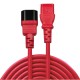 LINDY - Lindy 30477 cable de transmisión Negro, Rojo 1 m C14 acoplador C13 acoplador - 30477