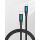 VENTION - Vention Cable USB 2.0 Tipo-C COVBF/ USB Tipo-C Macho - MicroUSB Macho/ 1m/ Negro - COVBF