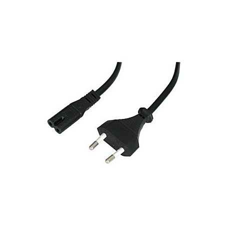 LINDY - Lindy 30421 cable de transmisión Negro 2 m CEE7/16 C7 acoplador - 30421