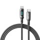 VENTION - Vention Cable USB 2.0 Tipo-C 5A 100W TAYBAV/ USB Tipo-C Macho - USB Tipo-C Macho/ 1.2m/ con Pantalla - TAYBAV