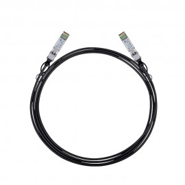 TP-Link Omada SM5220-3M Cable de fibra óptica e InfiniBand SFP+ DAC Negro