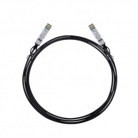 TP-Link Omada SM5220-3M Cable de fibra óptica e InfiniBand SFP+ DAC Negro