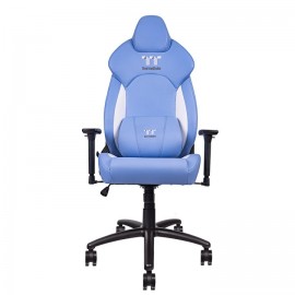 Thermaltake GGC-VCO-LWLWDS-01 silla para videojuegos Butaca para jugar Asiento acolchado Azul, Blanco