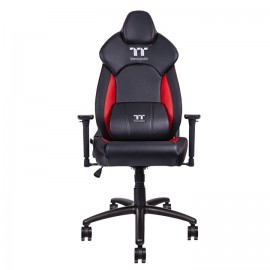 Thermaltake GGC-VCO-BRLWDS-01 silla para videojuegos Butaca para jugar Asiento acolchado Negro, Rojo