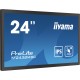 iiyama PROLITE Pizarra de caballete digital 61 cm (24'') LED 600 cd / m² Full HD Negro Pantalla táctil