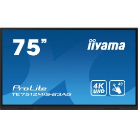 iiyama TE7512MIS-B3AG pantalla de señalización Diseño de quiosco 190,5 cm (75'')