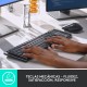 Logitech MX Mini Mechanical teclado RF Wireless + Bluetooth QWERTY Internacional de EE.UU. Grafito, Gris