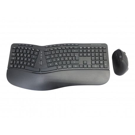 Conceptronic ORAZIO02DE teclado Ratón incluido RF inalámbrico QWERTZ Alemán Negro