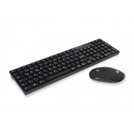 Conceptronic ORAZIO01DE teclado Ratón incluido RF inalámbrico QWERTY Alemán Negro