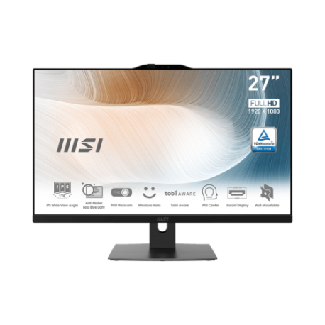 MSI - MSI AIO MODERN AM272P 12M-672ES .27 (69 CM)1920X1080 (FHD) I7-1260P .16GB