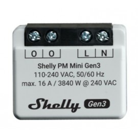 Shelly PM Mini Gen3 Interruptor inteligente 1P Gris