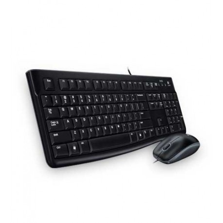 Logitech MK120 USB Ruso Negro