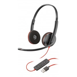 POLY Blackwire 3220 Auriculares Alámbrico Diadema Oficina/Centro de llamadas USB tipo A Negro