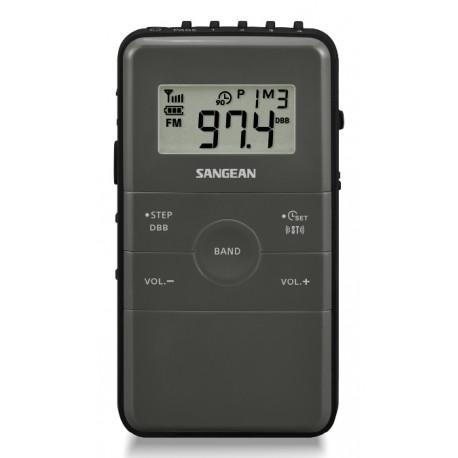 Sangean DT-140 Portátil Digital Negro, Gris