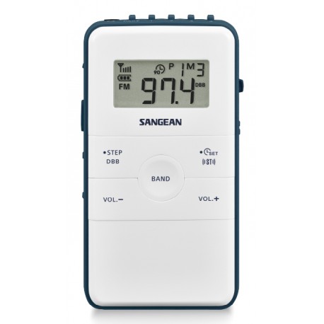 Sangean DT-140 Portátil Digital Azul, Blanco