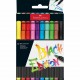 Faber-Castell 116451 rotulador de punta fina Colores surtidos 10 pieza(s)