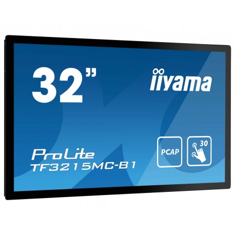 iiyama ProLite TF3215MC-B2 pantalla para PC 80 cm (31.5'') 1920 x 1080 Pixeles Full HD LED Pantalla táctil Quiosco Negro