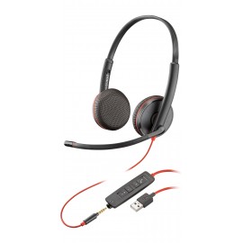 POLY Blackwire 3225 Auriculares Alámbrico Diadema Oficina/Centro de llamadas USB tipo A Negro