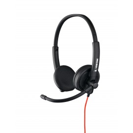 Bluestork MC301 auricular y casco Auriculares Alámbrico Diadema Oficina/Centro de llamadas Negro