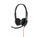 Bluestork MC301 auricular y casco Auriculares Alámbrico Diadema Oficina/Centro de llamadas Negro