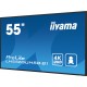 iiyama LH5565UHSB-B1 pantalla de señalización Diseño de quiosco 138,7 cm (54.6'')