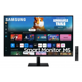 SAMSUNG - Samsung Smart Monitor M5 M50D pantalla para PC 68,6 cm (27'') 1920 x 1080 Pixeles Full HD LED Negro - LS27DM500EUXEN