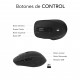 SUBBLIM Ratón CURVE ERGO DUAL MOUSE BATTERY BLACK