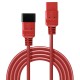 Lindy 30123 cable de transmisión Rojo 1 m C19 acoplador C20 acoplador