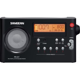 Sangean PR-D7 Black Portátil Digital Negro