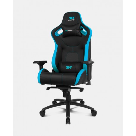 DRIFT DR600BL silla para videojuegos Butaca para jugar Asiento acolchado Negro, Azul