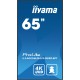 iiyama LH6565UHSB-B1 pantalla de señalización Diseño de quiosco 163,8 cm (64.5'')