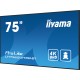 iiyama LH7565UHSB-B1 pantalla de señalización Diseño de quiosco 189,2 cm (74.5'')